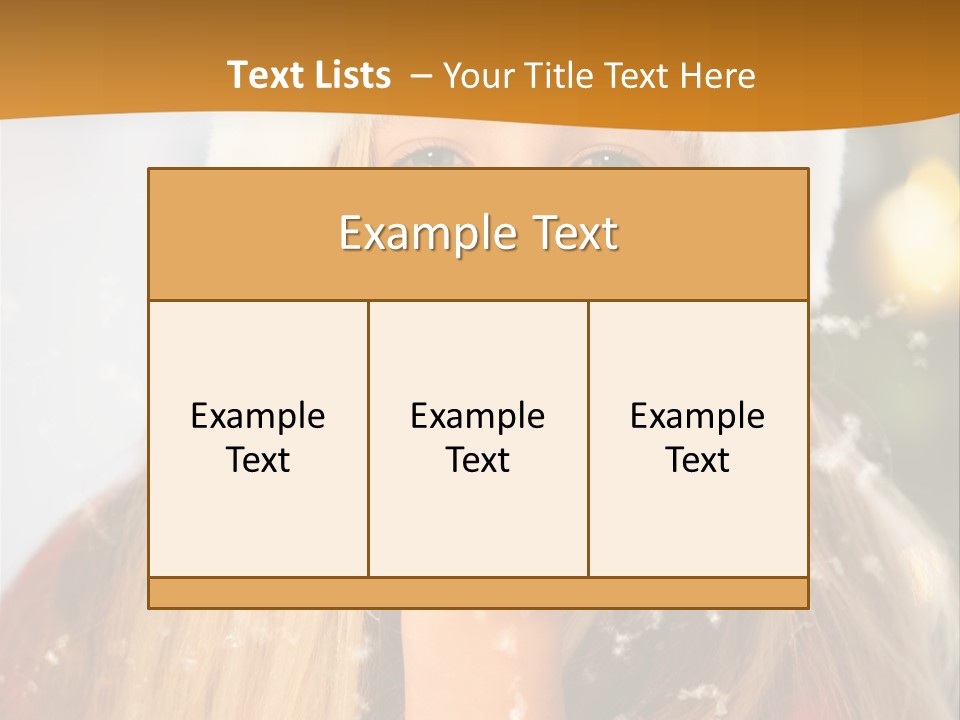 Dreamy Puff Caucasian PowerPoint Template