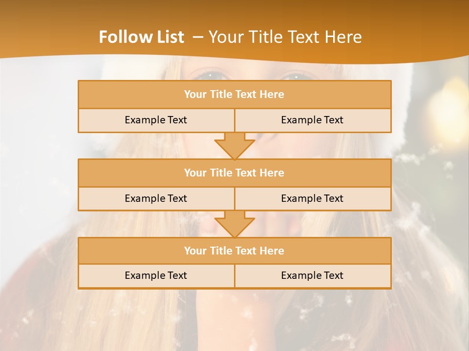 Dreamy Puff Caucasian PowerPoint Template