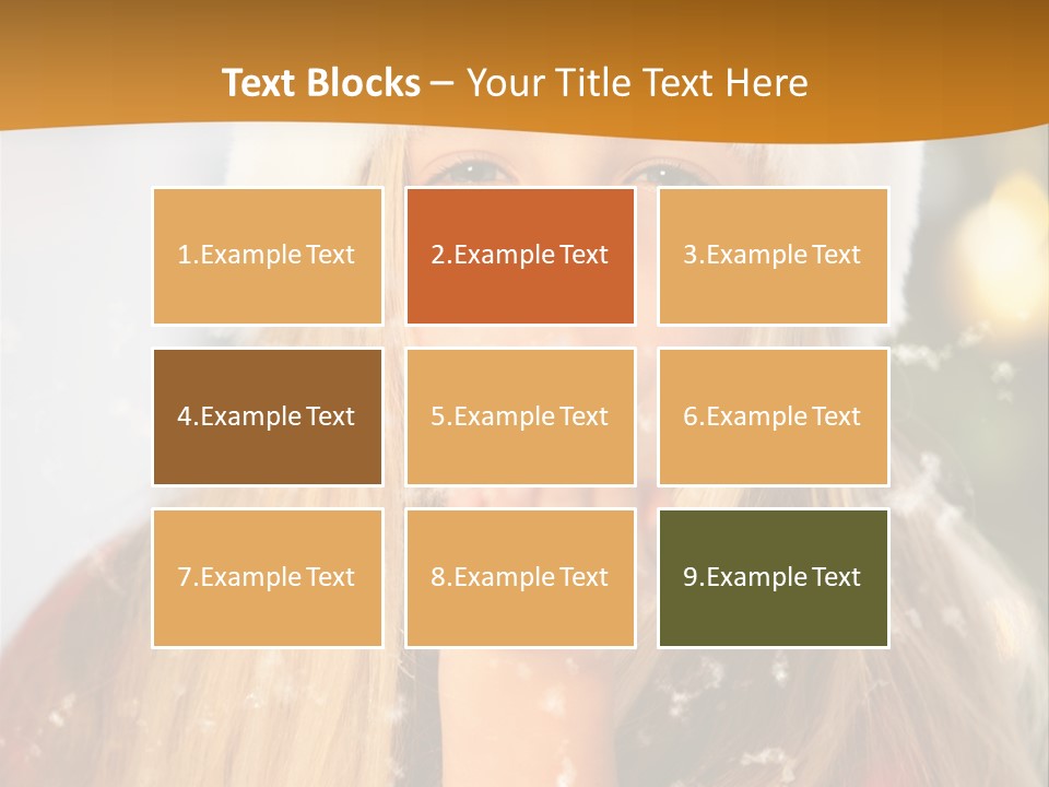 Dreamy Puff Caucasian PowerPoint Template