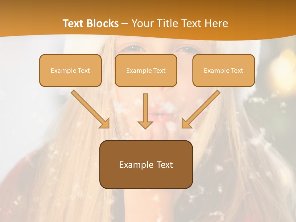 Dreamy Puff Caucasian PowerPoint Template