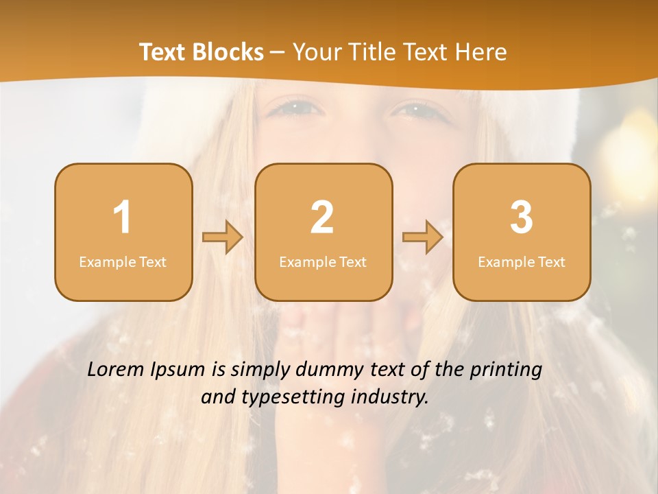 Dreamy Puff Caucasian PowerPoint Template