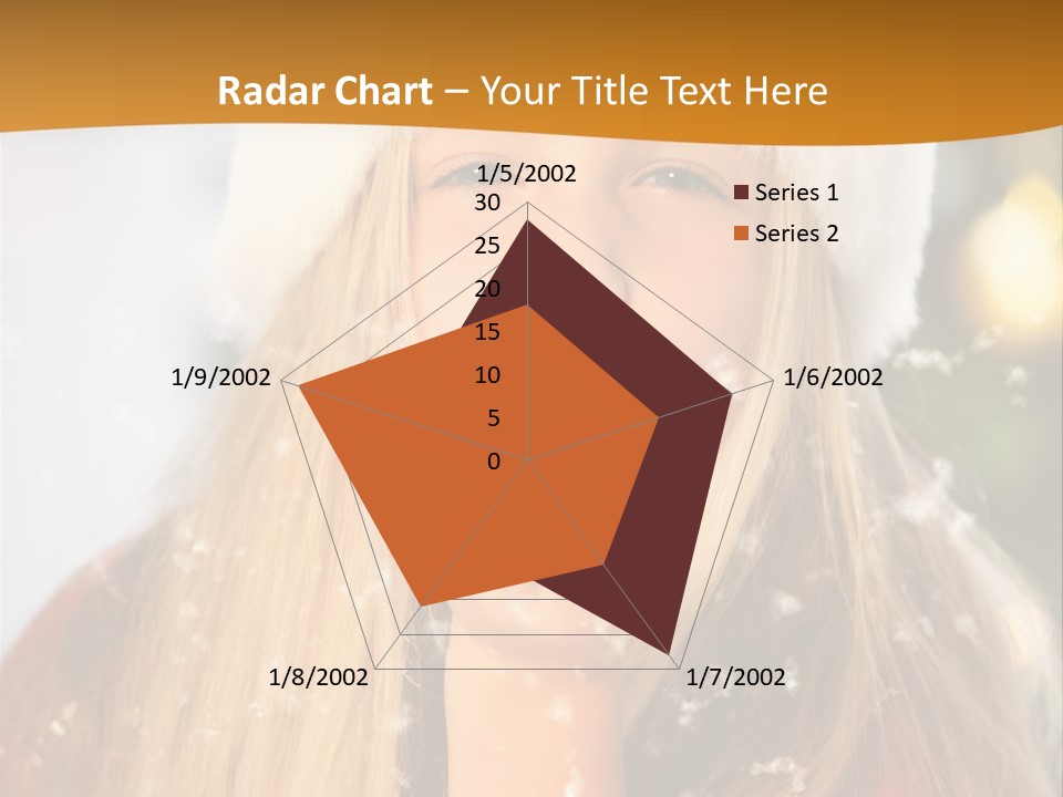 Dreamy Puff Caucasian PowerPoint Template