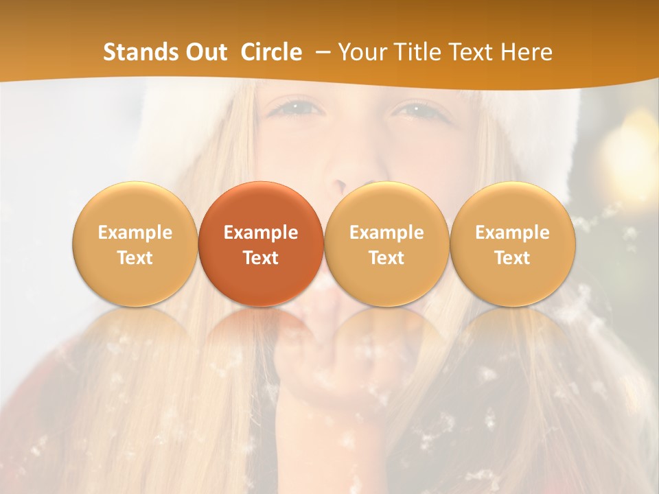 Dreamy Puff Caucasian PowerPoint Template