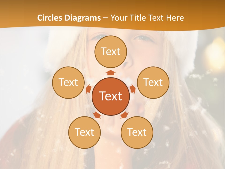 Dreamy Puff Caucasian PowerPoint Template