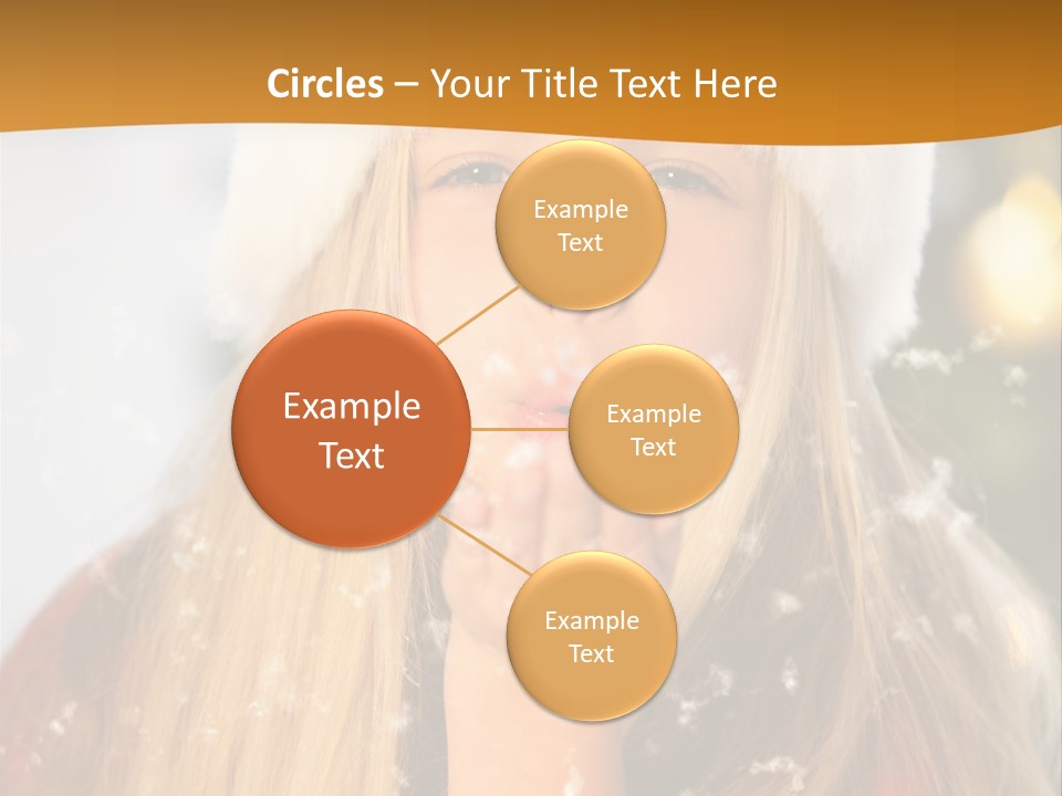 Dreamy Puff Caucasian PowerPoint Template