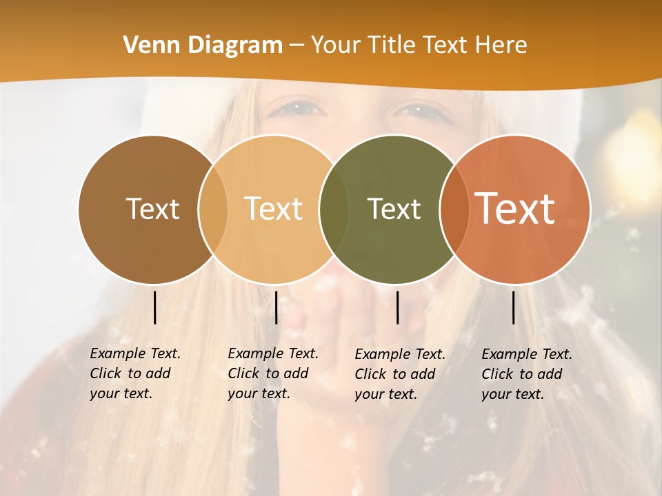 Dreamy Puff Caucasian PowerPoint Template