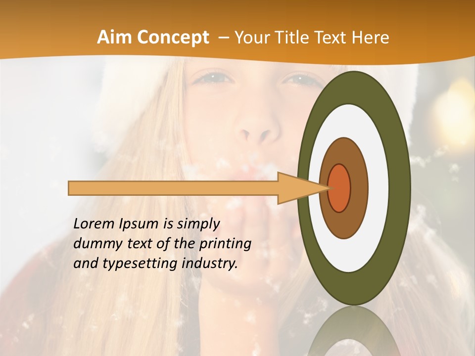 Dreamy Puff Caucasian PowerPoint Template