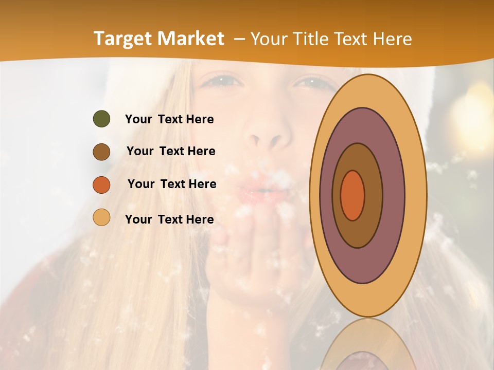 Dreamy Puff Caucasian PowerPoint Template