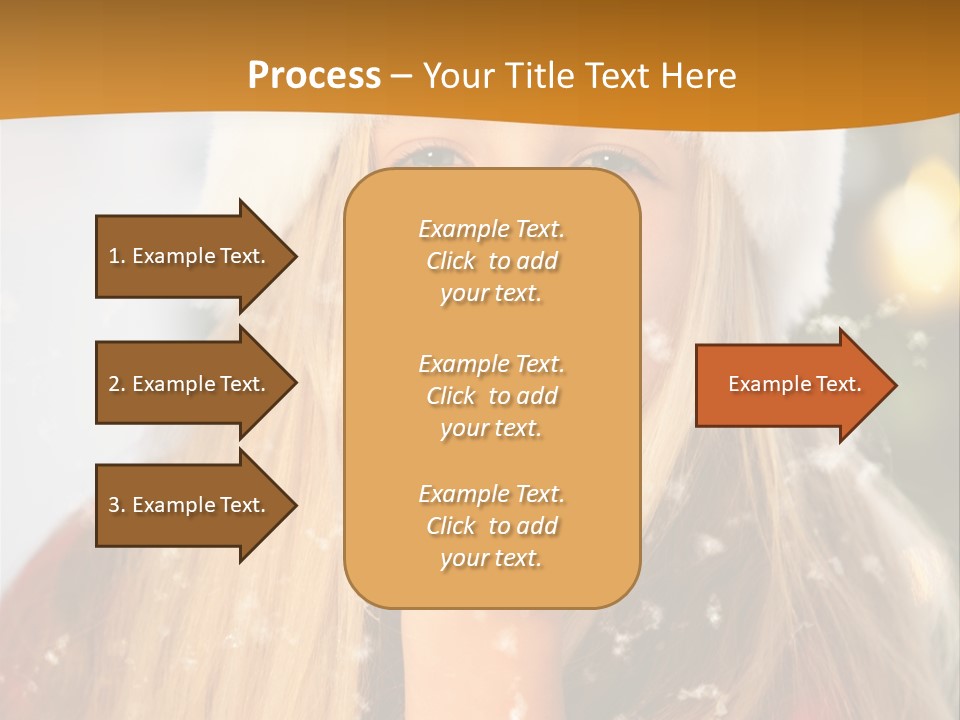 Dreamy Puff Caucasian PowerPoint Template
