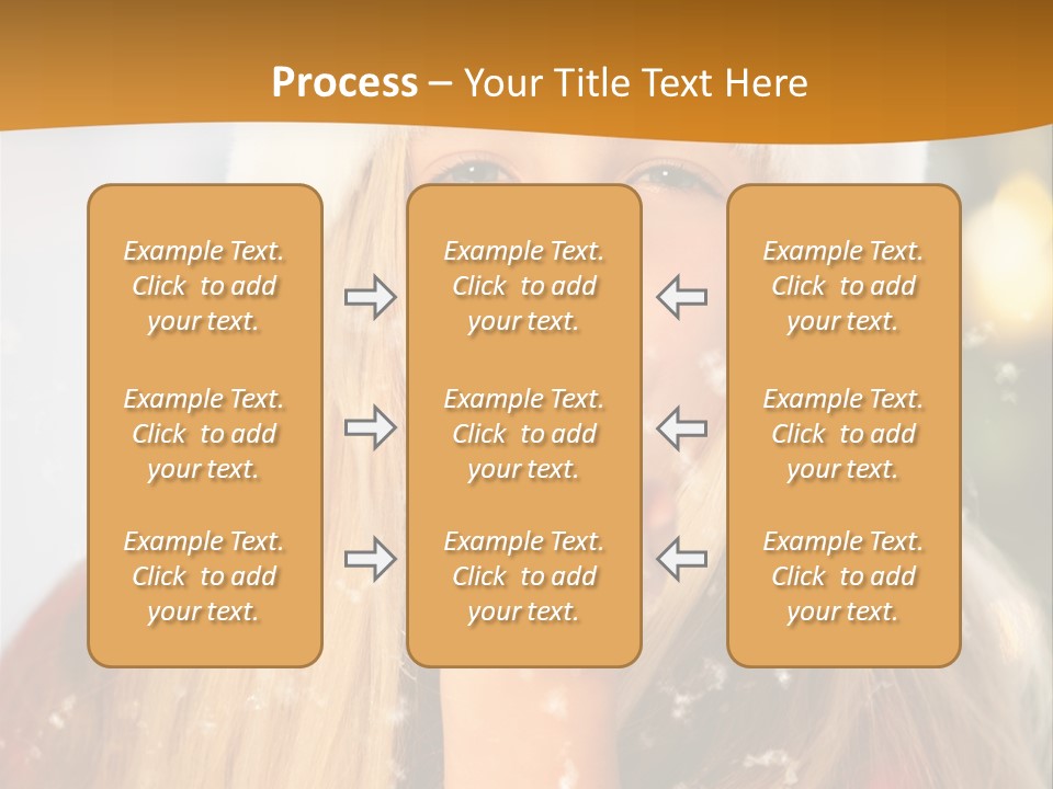 Dreamy Puff Caucasian PowerPoint Template