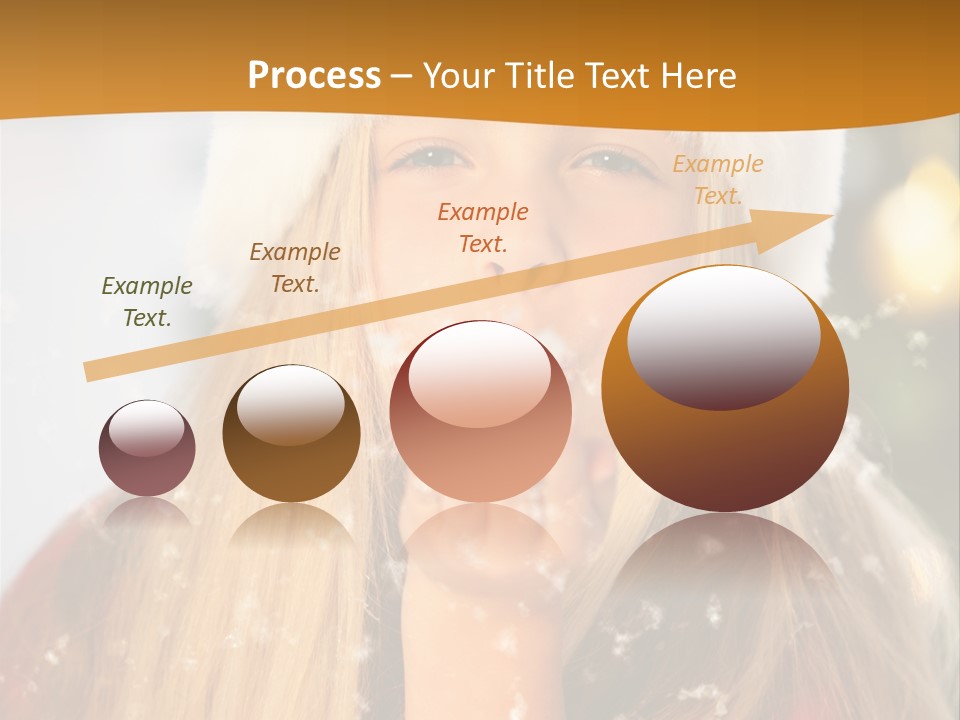 Dreamy Puff Caucasian PowerPoint Template