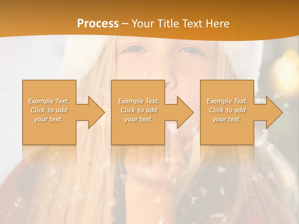 Dreamy Puff Caucasian PowerPoint Template