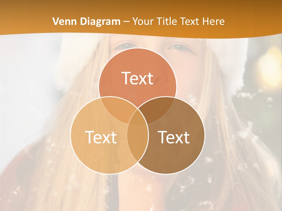 Dreamy Puff Caucasian PowerPoint Template