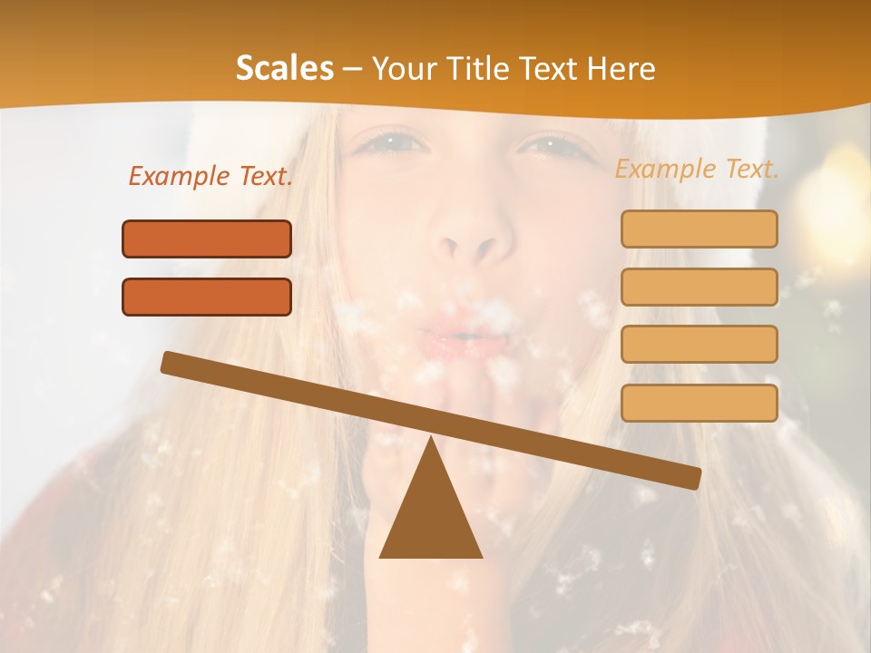 Dreamy Puff Caucasian PowerPoint Template