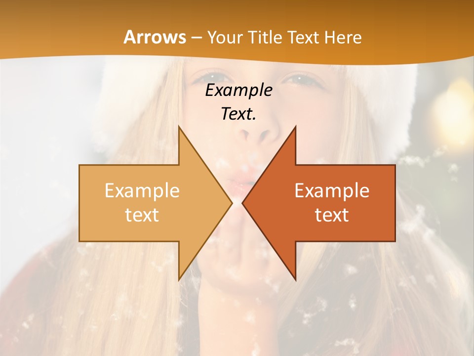 Dreamy Puff Caucasian PowerPoint Template