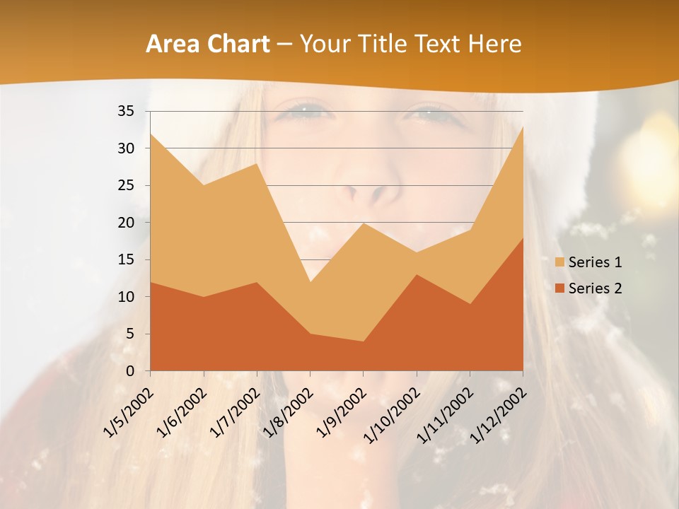 Dreamy Puff Caucasian PowerPoint Template