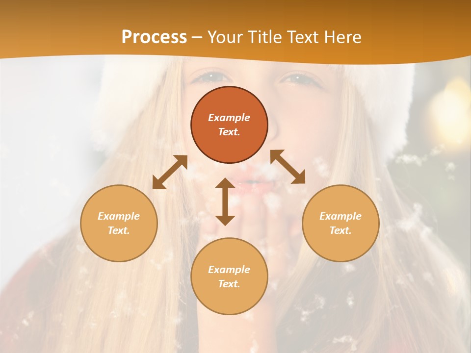 Dreamy Puff Caucasian PowerPoint Template