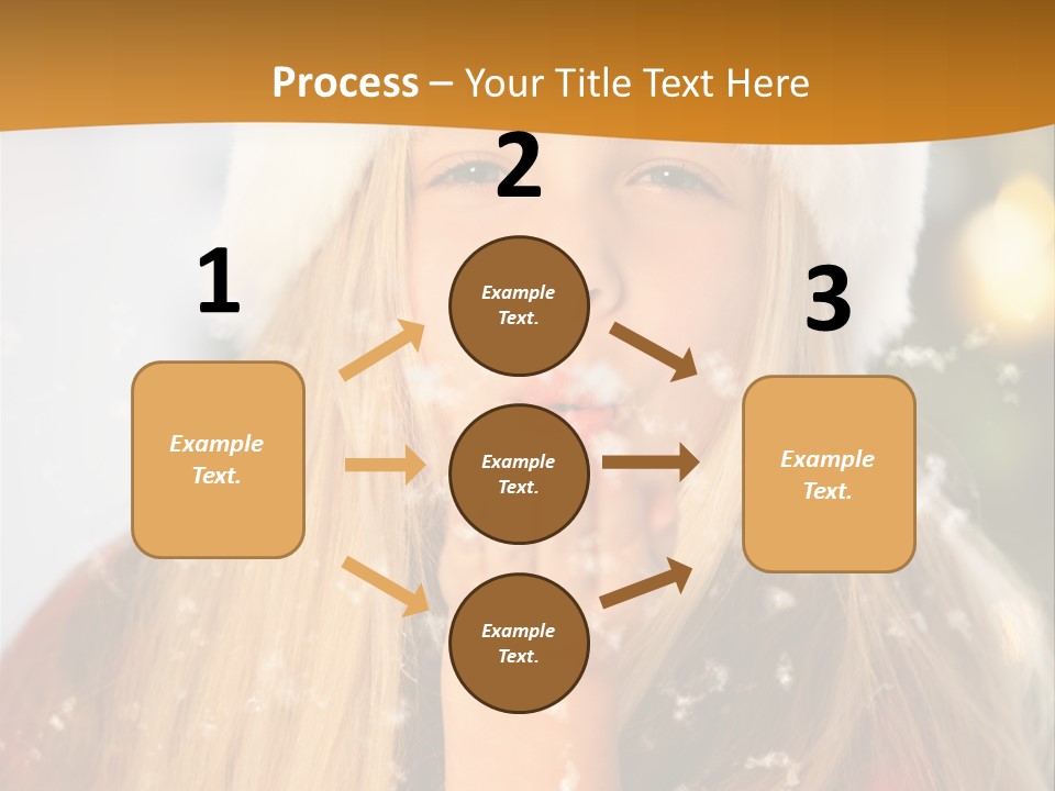 Dreamy Puff Caucasian PowerPoint Template