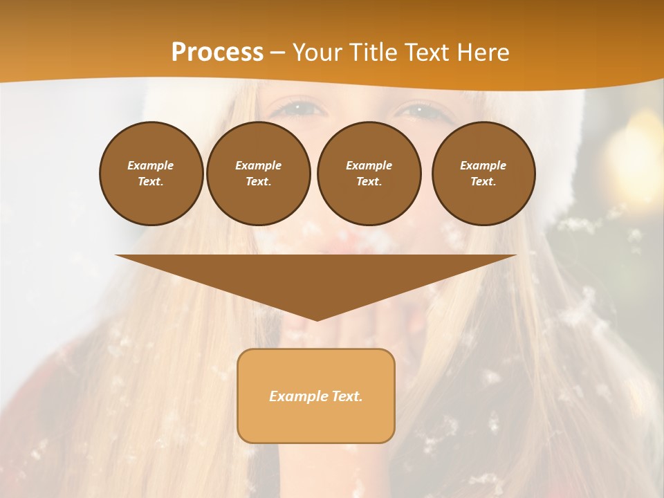 Dreamy Puff Caucasian PowerPoint Template