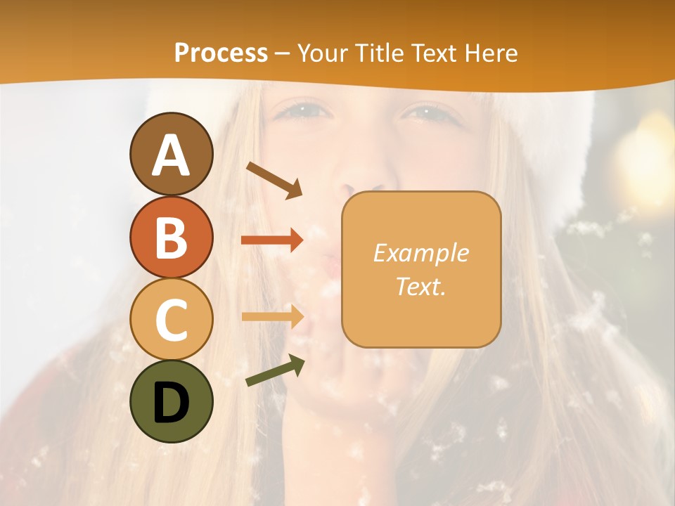 Dreamy Puff Caucasian PowerPoint Template