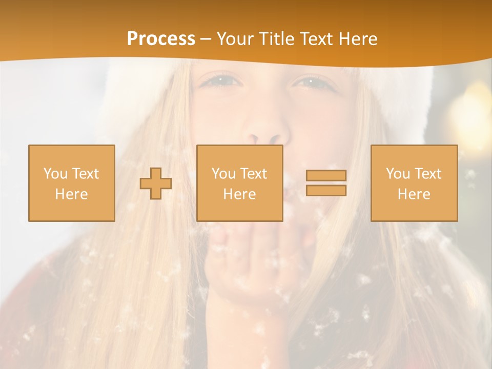 Dreamy Puff Caucasian PowerPoint Template