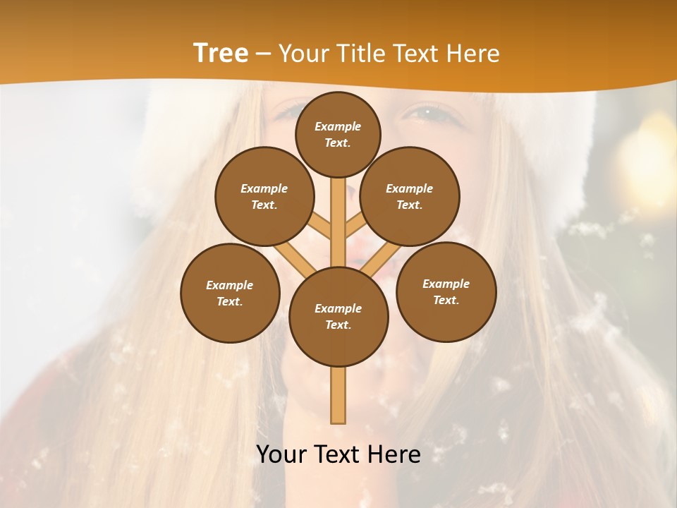 Dreamy Puff Caucasian PowerPoint Template