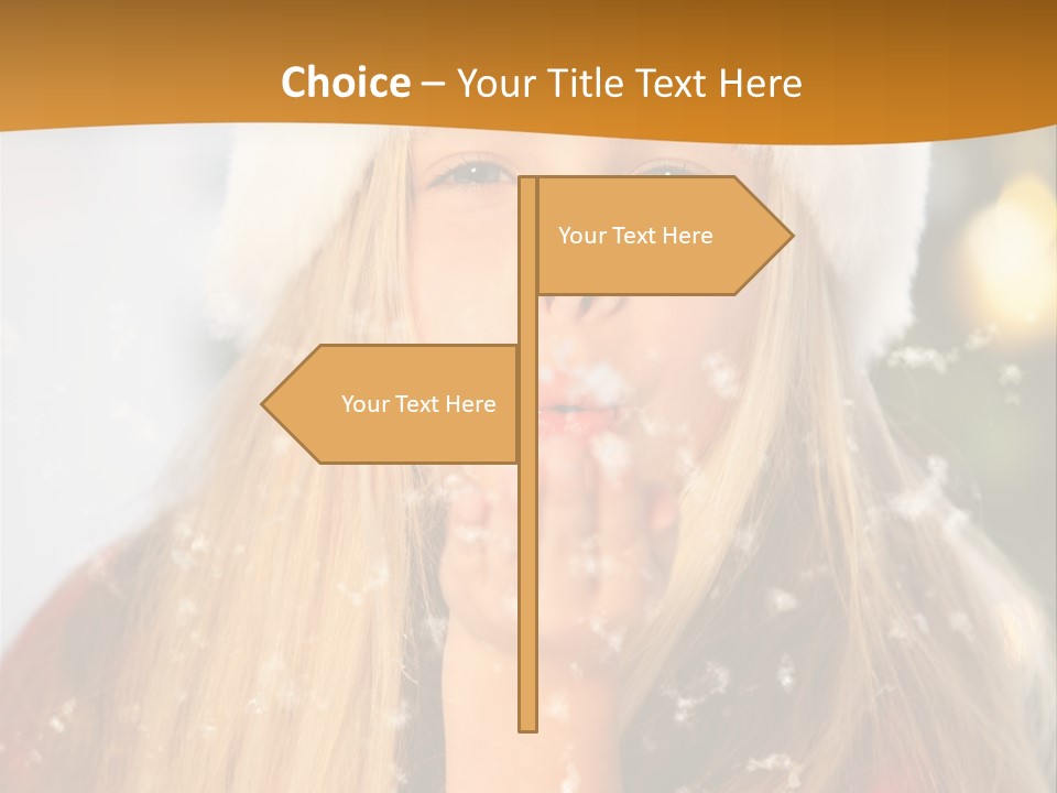Dreamy Puff Caucasian PowerPoint Template