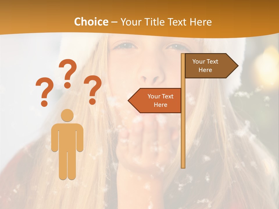 Dreamy Puff Caucasian PowerPoint Template