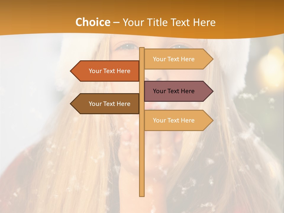 Dreamy Puff Caucasian PowerPoint Template