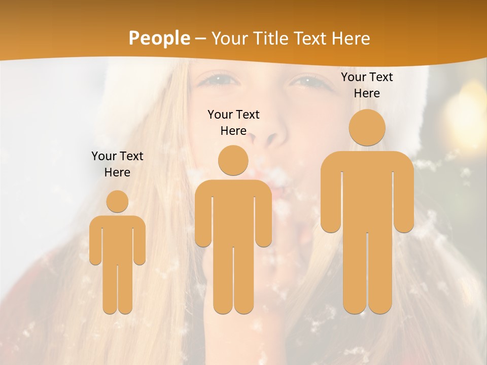 Dreamy Puff Caucasian PowerPoint Template