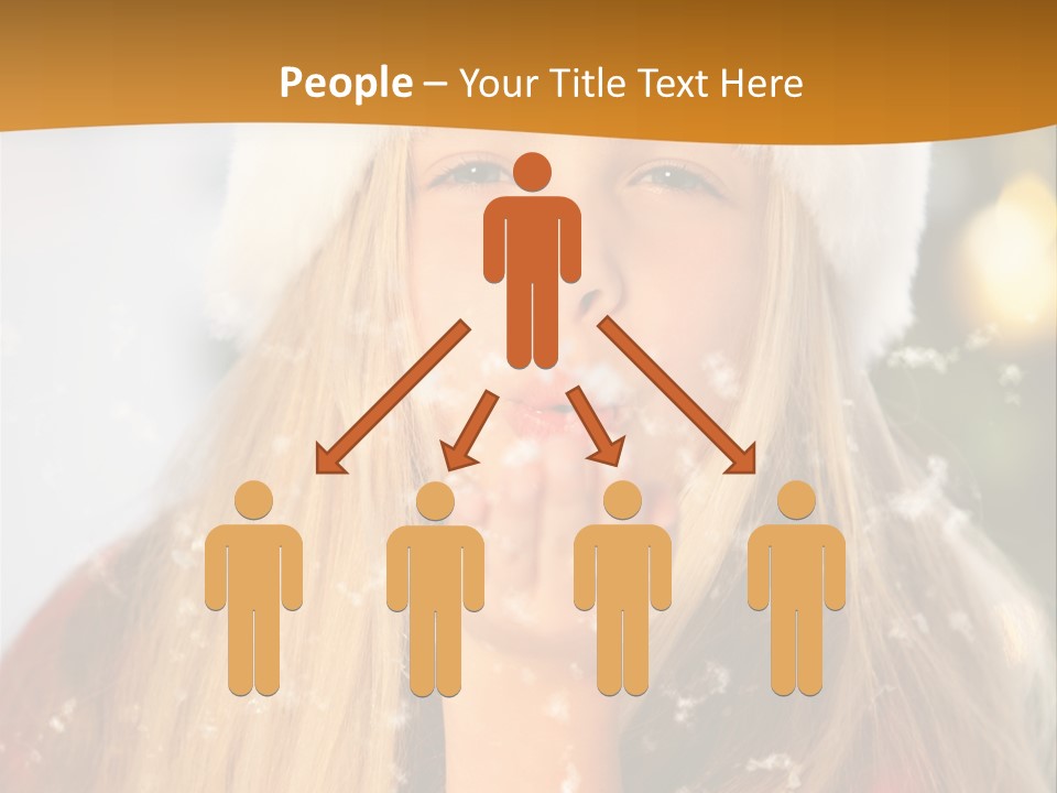 Dreamy Puff Caucasian PowerPoint Template