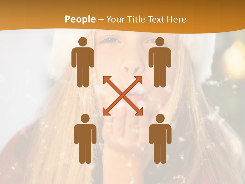 Dreamy Puff Caucasian PowerPoint Template