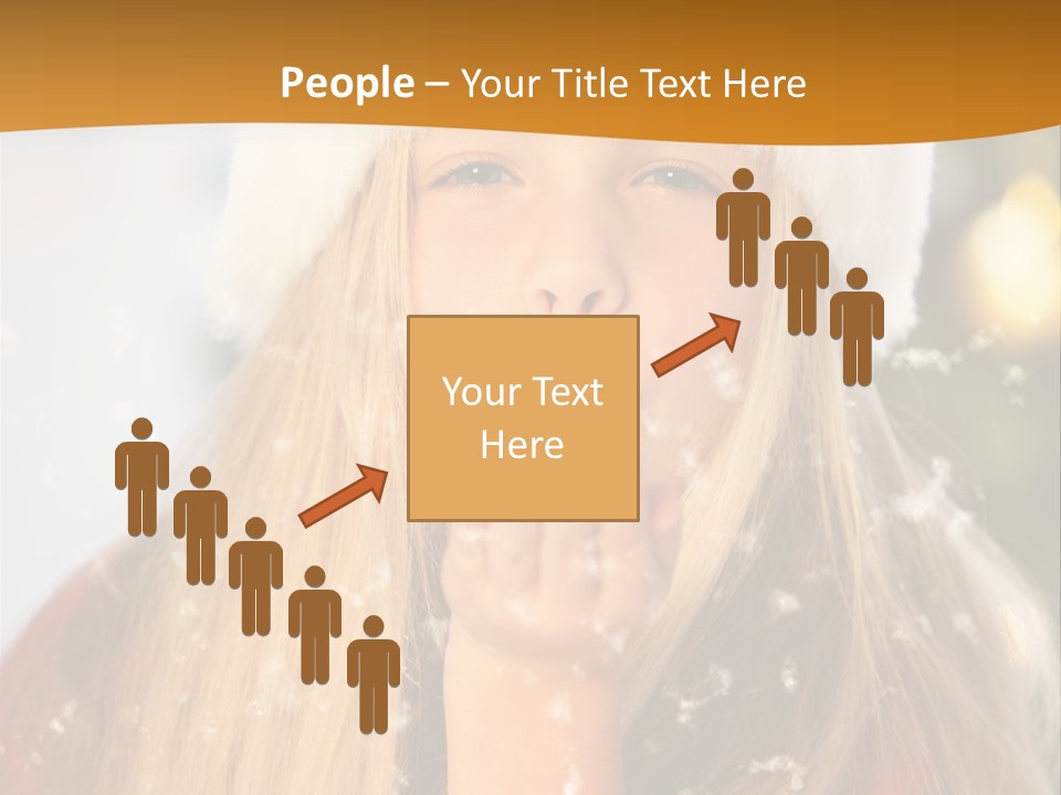 Dreamy Puff Caucasian PowerPoint Template