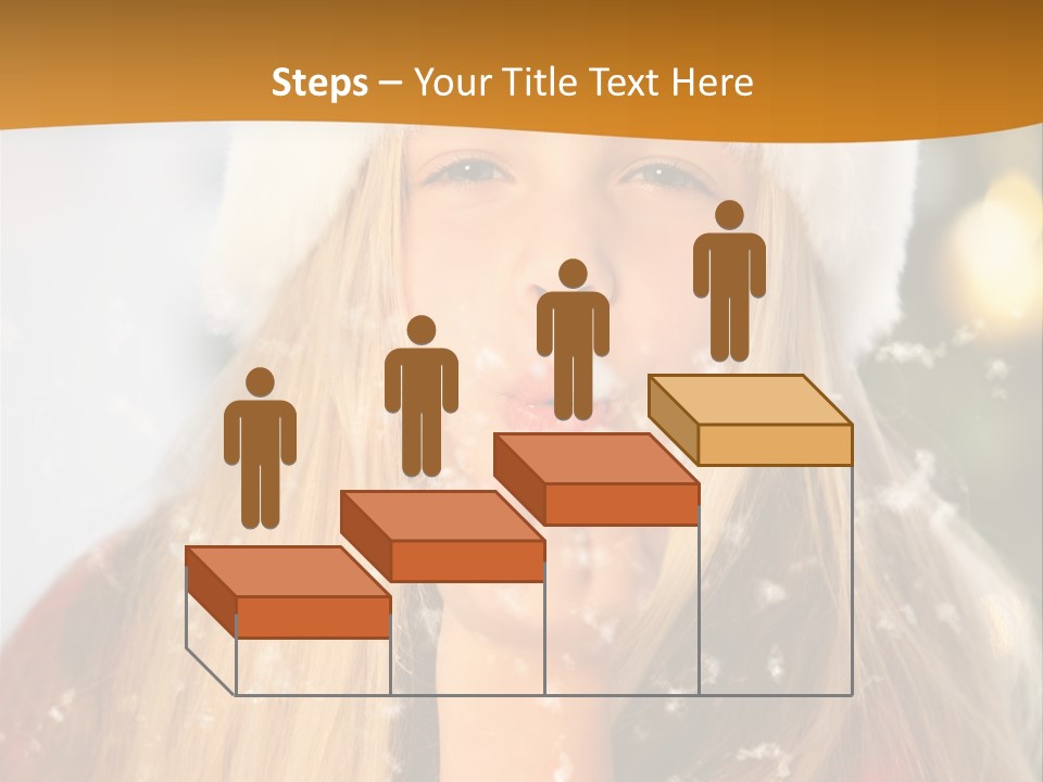 Dreamy Puff Caucasian PowerPoint Template