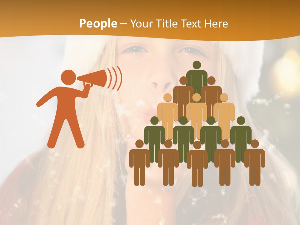 Dreamy Puff Caucasian PowerPoint Template