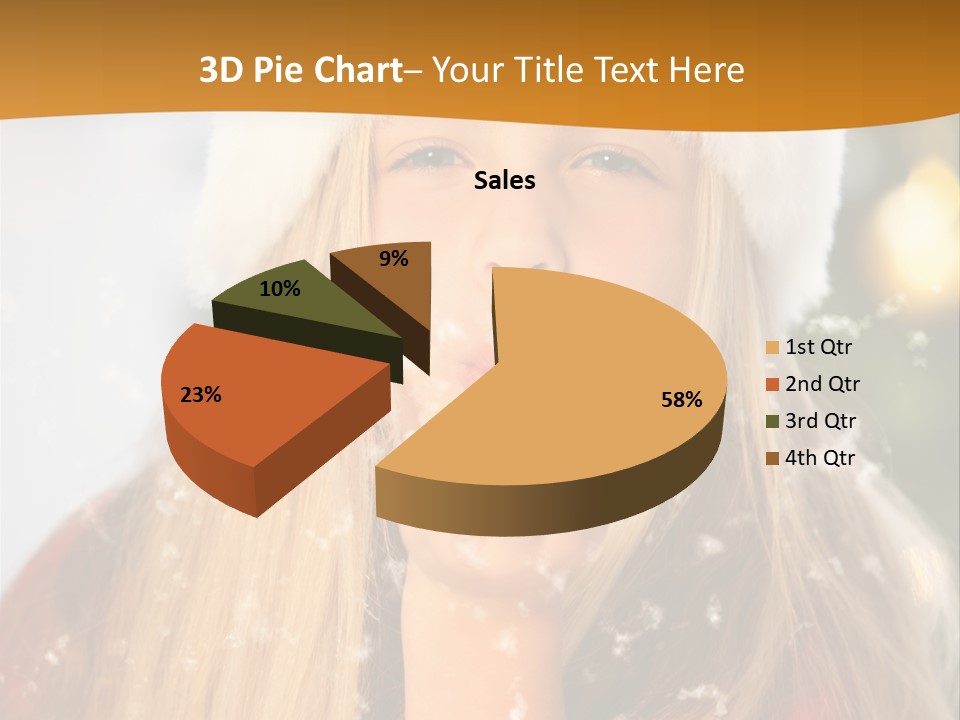 Dreamy Puff Caucasian PowerPoint Template