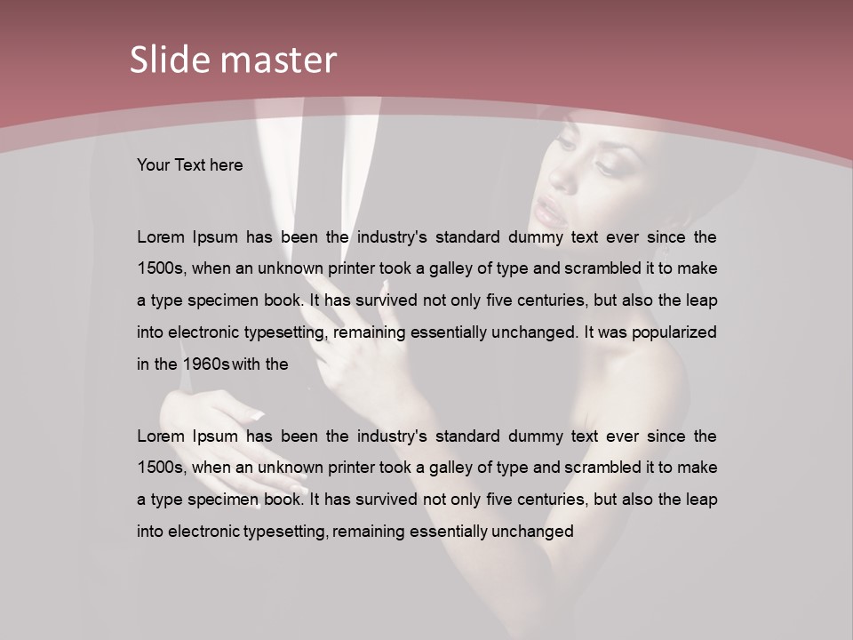 Suit Portrait Husband PowerPoint Template