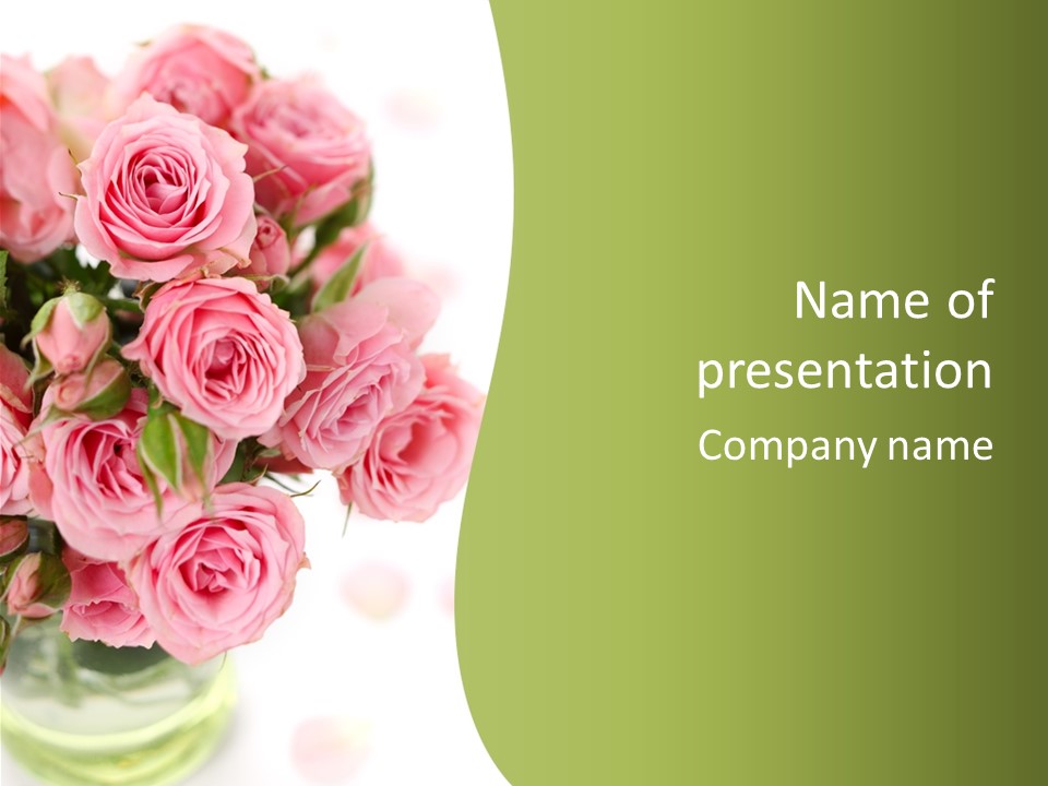 Nature Gift Bud PowerPoint Template