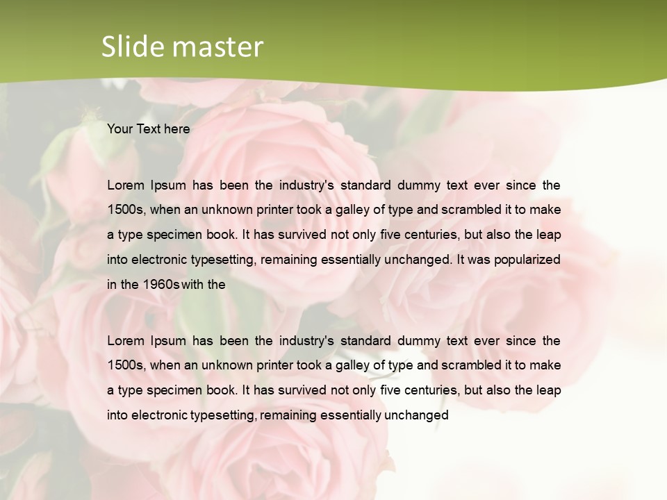 Nature Gift Bud PowerPoint Template