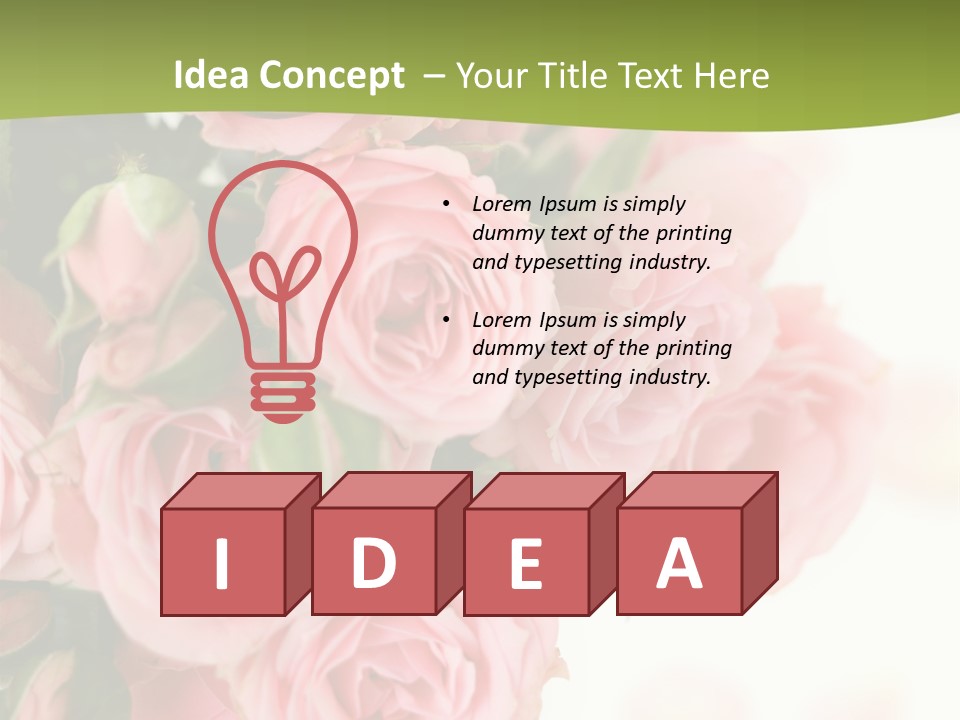 Nature Gift Bud PowerPoint Template