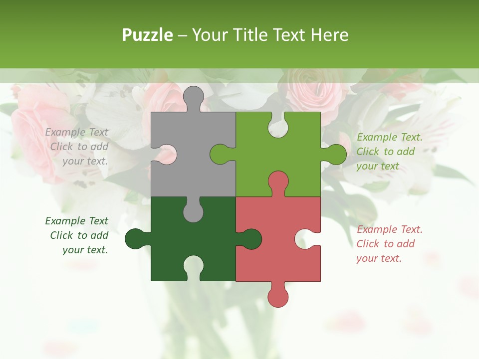 Beautiful Blooming Rosa PowerPoint Template