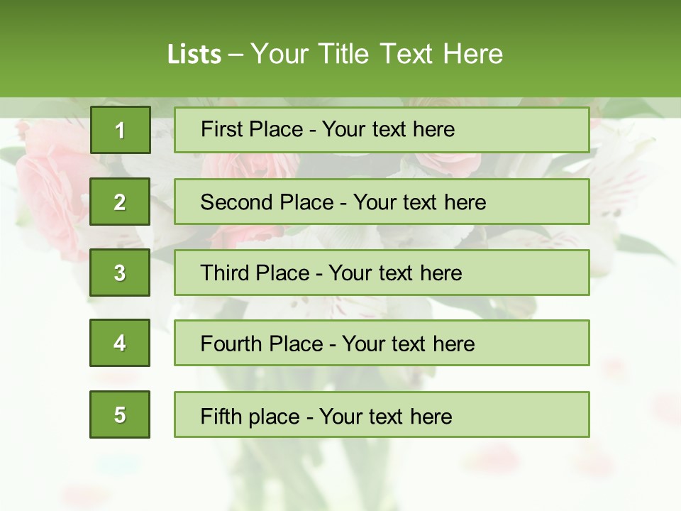 Beautiful Blooming Rosa PowerPoint Template