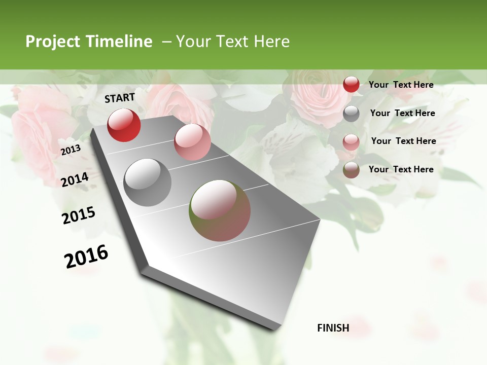 Beautiful Blooming Rosa PowerPoint Template