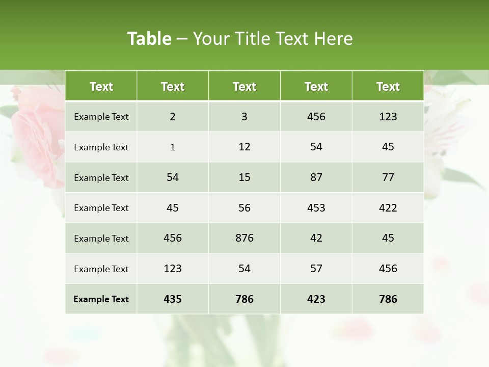 Beautiful Blooming Rosa PowerPoint Template