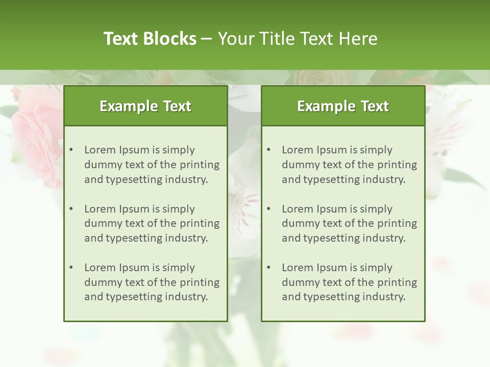 Beautiful Blooming Rosa PowerPoint Template