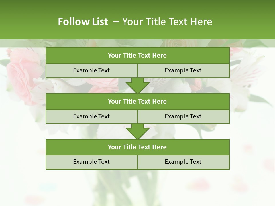Beautiful Blooming Rosa PowerPoint Template