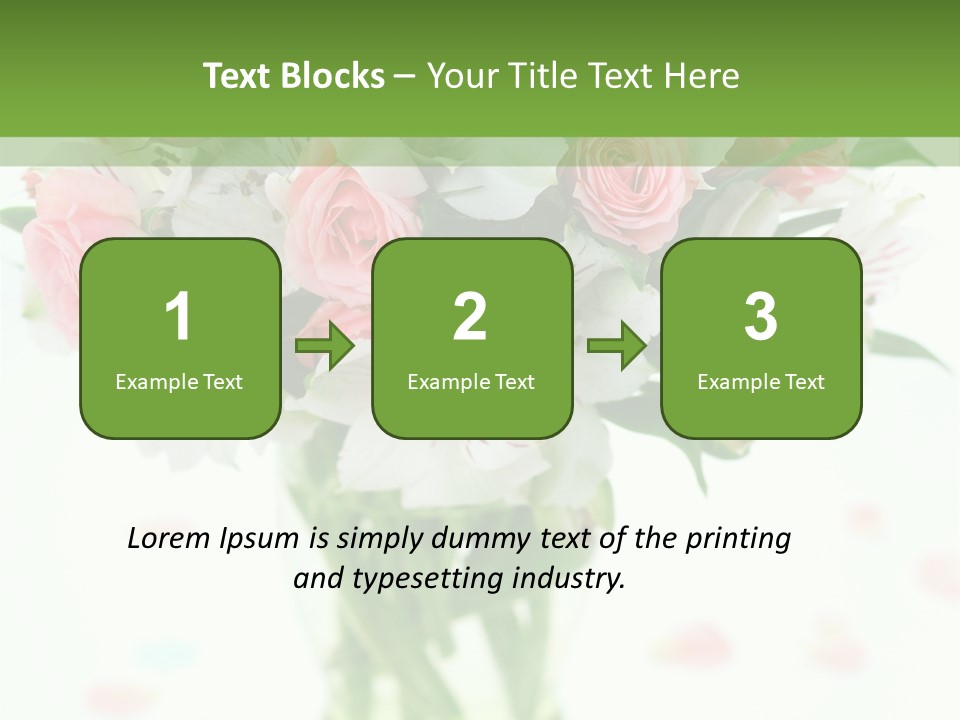 Beautiful Blooming Rosa PowerPoint Template