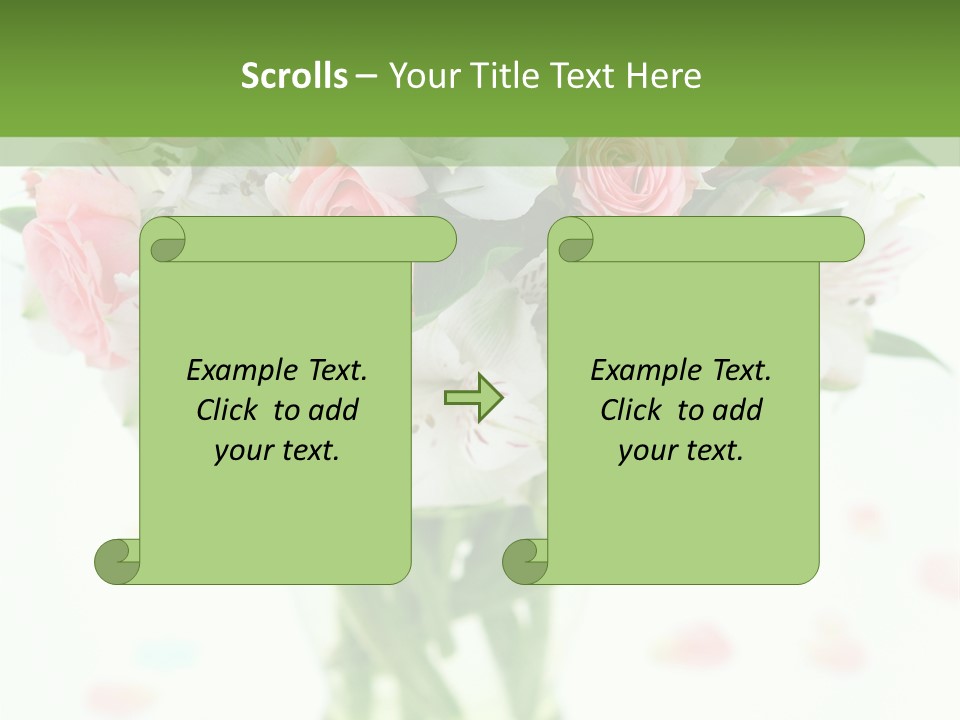 Beautiful Blooming Rosa PowerPoint Template
