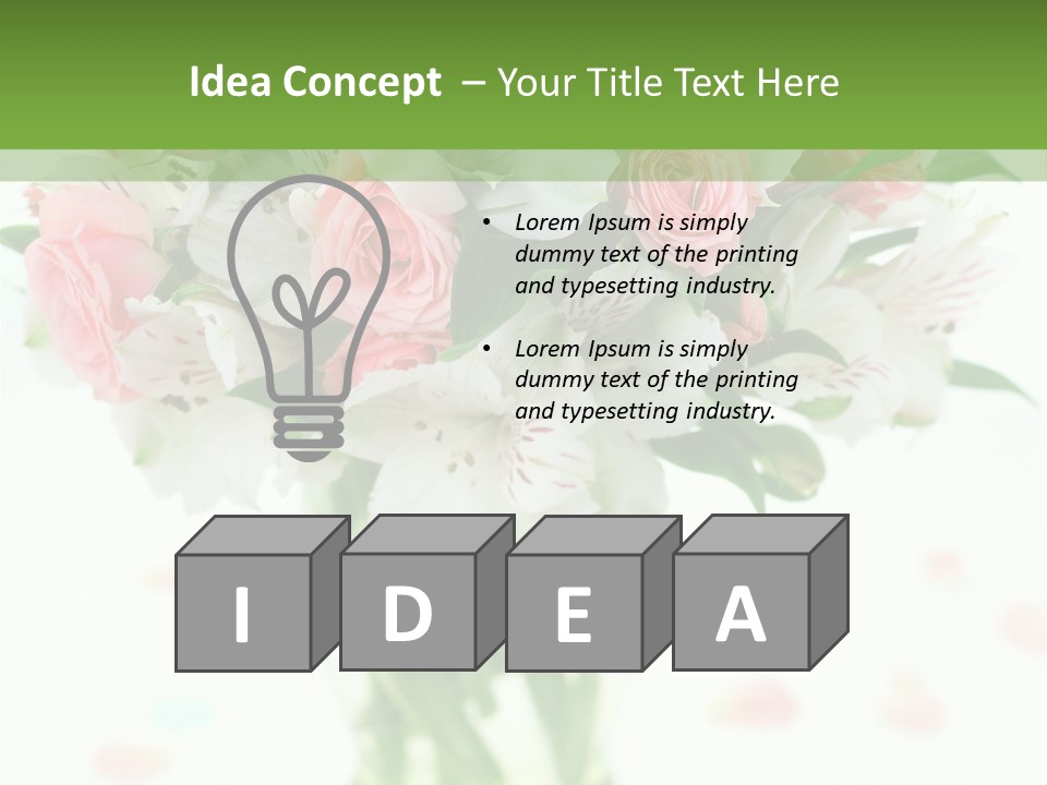 Beautiful Blooming Rosa PowerPoint Template