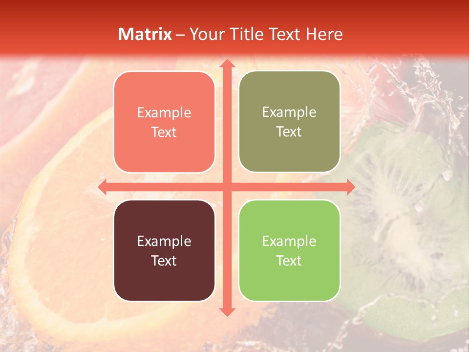 Droplet Collection Fruit PowerPoint Template